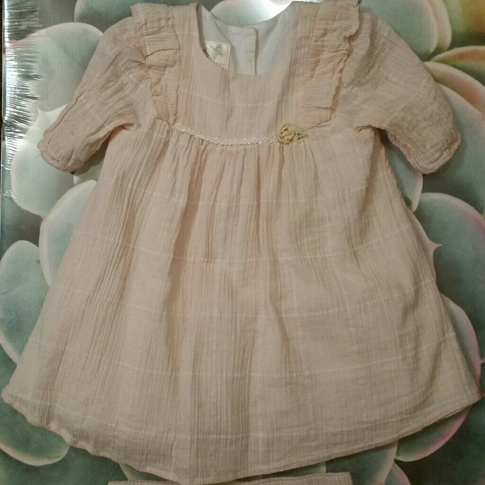 Vintage Laura Ashley London 2 pc lined dress&panties, 18M - Picture 3 of 8